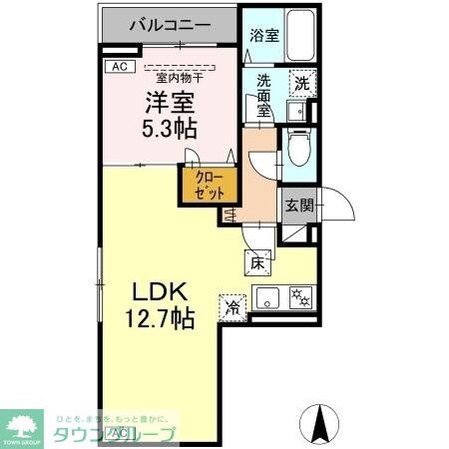 セレスティア南花畑IVの物件間取画像